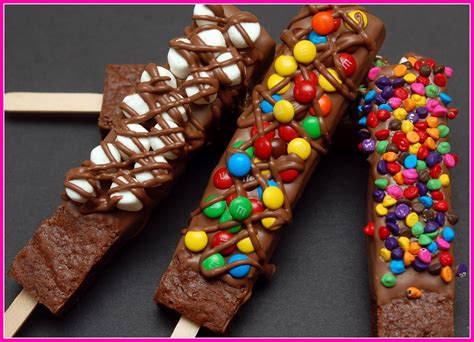 Chocolate Dipped Brownies On Sticks Hugs And Cookies