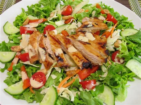 Jenns Food Journey Grilled Teriyaki Chicken Salad With Wasabi Dressing