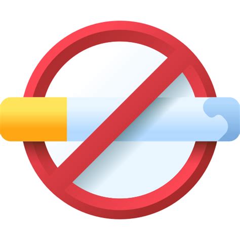 No Smoking 3d Color Icon