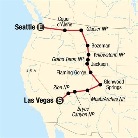 Itinerary Northwest National Parks Road Trip In United States North