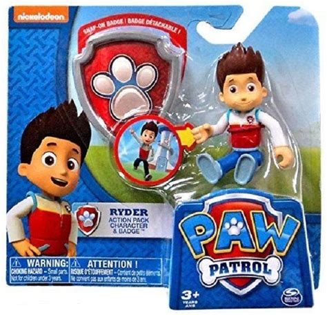 Nickelodeon Paw Patrol Ryder Action Pack Characterboypup And Badge