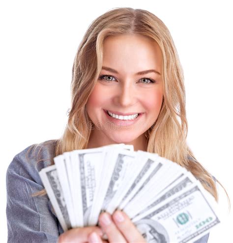 Did you dream of a big lottery winning? Cute girl winning money stock image. Image of dollars - 39881295