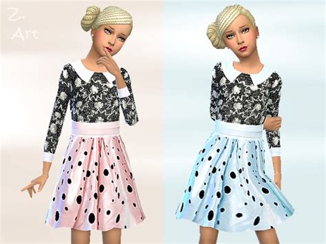 Cosy Chic Dress By Zuckerschnute20 At Tsr Sims 4 Updates