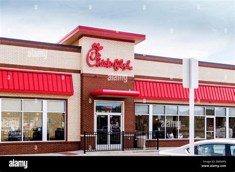 The Exterior Storefront Of A Chick Fil A Restaurant Stock Photo Alamy