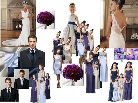 Midnight Blue And Oyster Pantone Wedding Styleboard The Dessy Group