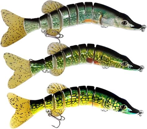 Ods Lure Pike Lures Multi Jointed Swimbaits 8″ Fishing Bait Realistic