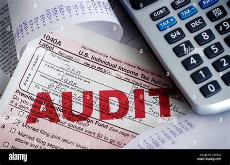 Irs Income Tax Audit Stock Photo Alamy