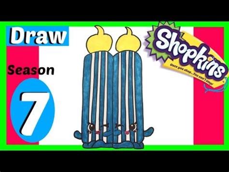 How to draw Shopkins Season 7 Easy Stop By Step Sparky & Flicker