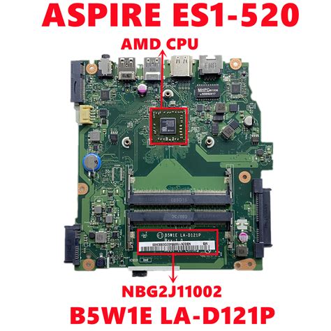 Nbgft B Nb Gft B Mainboard For Acer Aspire Es Laptop Motherboard B W A B W A La