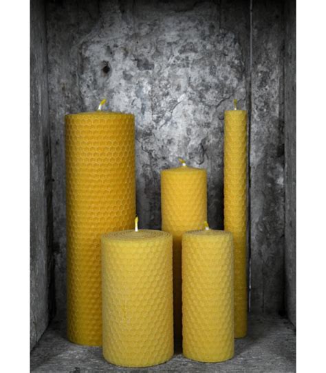 Beeswax Pillar Candle 6 Hours 10x4 Cm ⚔️ Medieval Shop