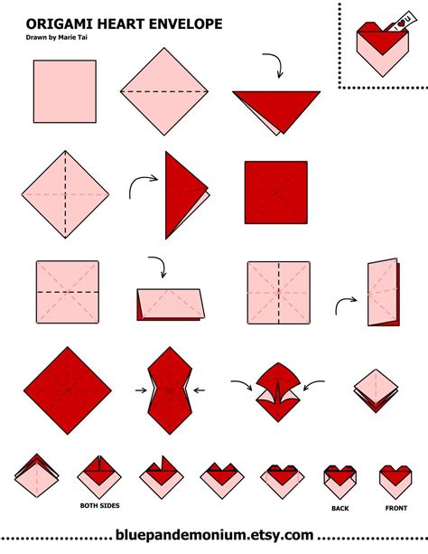 Origami Envelope Heart Diy Origami Origami Envelope