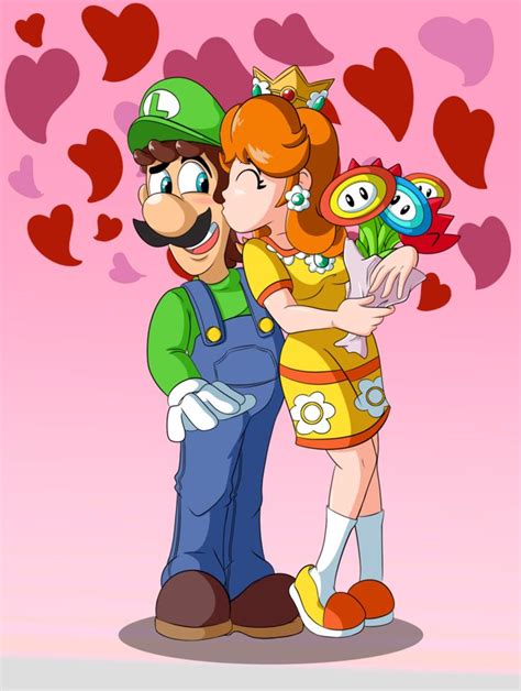 Daisy And Luigi Valentine By Eshbaal Deviantart Com On Deviantart