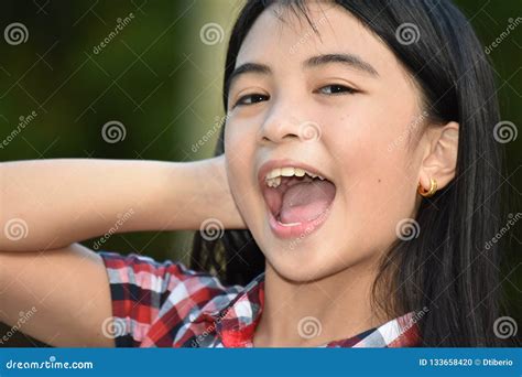 Beautiful Preteen Laughing Stock Photo Image Of Laughing 133658420