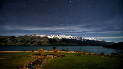 We hope you enjoy our growing collection of hd images to use as a background or home screen. Wallpaper New Zealand, 4k, HD wallpaper, Queenstown, Lake Wakatipu, stars, mountain, snow, green ...