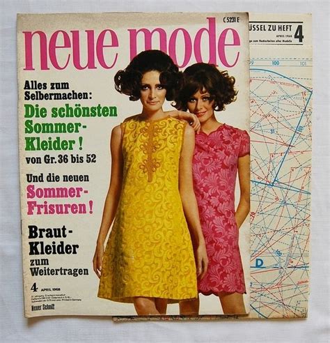 Sechziger Jahre Schnittmuster Neue Mode 468 Neue Mode Mode 60er Jahre Mode