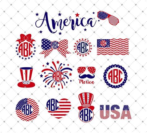 4th Of July Bundle Svg Cut Files Svg File Cricut And Silhouettes