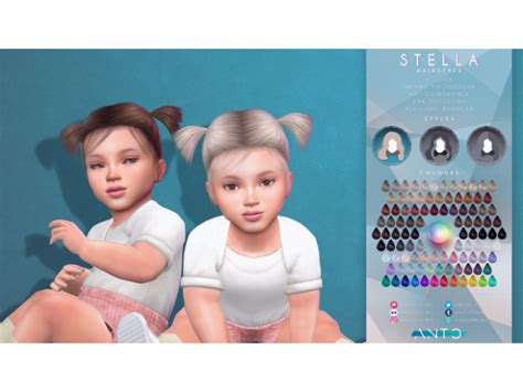 Stella Hairstyle Requires The Chromatic Collection 1 By Antosims