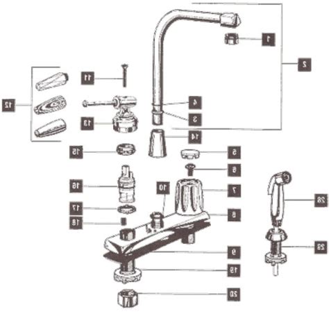 Delta Kitchen Faucet Repair Diagram