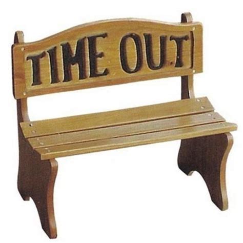 New Kids Wooden Time Out Bench Chair Seat Discipline Children Backrest Outdoor Time Out Chair