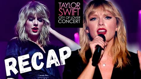 Taylor Swift City Of Lover Concert Review Livestream Youtube