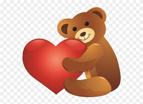 Teddy Bear Heart Clip Art Free Transparent Png Clipart Images Download