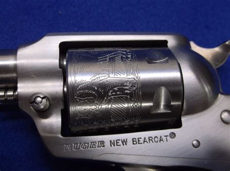 Ruger New Bearcat Revolver 22 Stainless Engraved Cylinder Nib 93