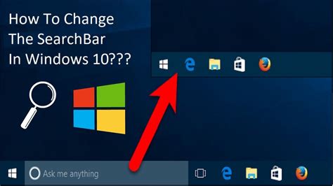 How To Change The Searchbar In Windows10 Tutorial Youtube
