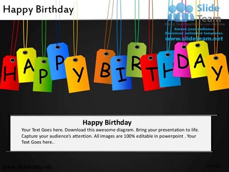 Happy Birthday Powerpoint Ppt Templates