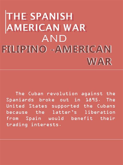 The Spanish American War Pdf Philippines Government