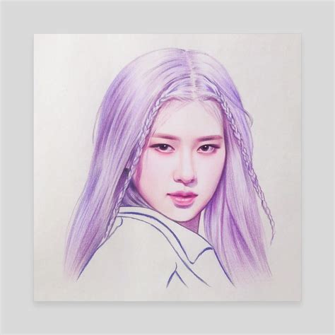 Rose Blackpink How You Like That Era An Art Canvas By Lamie Inprnt
