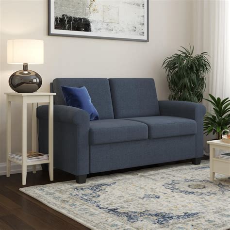 To purchase choose your size and color in listing options. DHP Logan Loveseat Sleeper Sofa, Twin Sofa Bed, Blue Linen - Walmart.com - Walmart.com