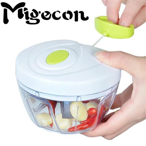 Migecon Multifunction Vegetable Chopper Manual Garlic Ginger Cutter