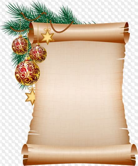 Christmas Scrolls Psd 12 Layers 12 Png Images Transparent Download