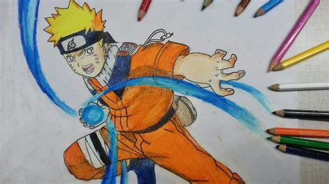 Drawing Of Naruto With Rasengan Youtube
