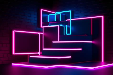 Neon Lights Background With Purple Radiance Graphic By Ranya Art Studio