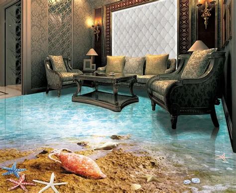 3d Floor Custom Living Room 3d Floor Wallpaper Self Adhesive Wallpaper