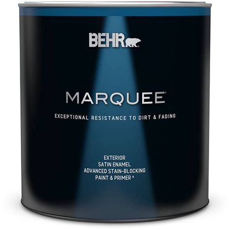 Behr Marquee Exterior Satin Enamel Paint And Primer Deep Base 946ml