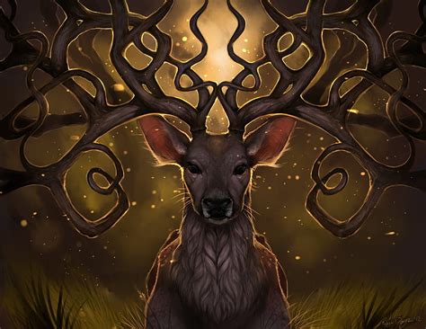 Fantasy Deer Magical Mystical Fantasy Deer Hd Wallpaper Peakpx