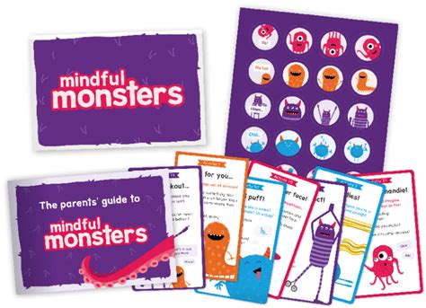 So, we created our bedtime collection to make it a little more peaceful. Mindful Monsters | Family activity cards - mindfulness for ...