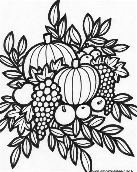 Thanksgiving Thanksgiving Coloring Pages Fall Coloring Pages Free