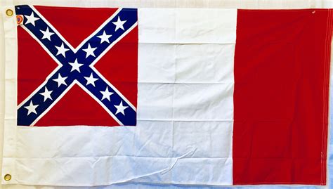 3rd National Rebel 3x5′ Cotton Flag Confederate Flags By Ruffin Flag