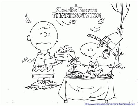 Thanksgiving Coloring Pages Peanuts Coloring Home