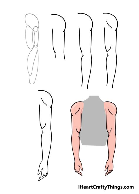 Arms Drawing How To Draw Arms Step By Step