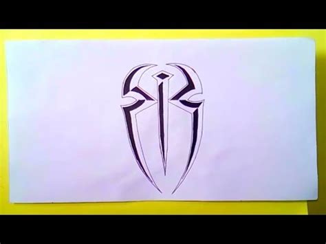 How to draw roman reigns. How to draw the Roman Reigns logos - YouTube
