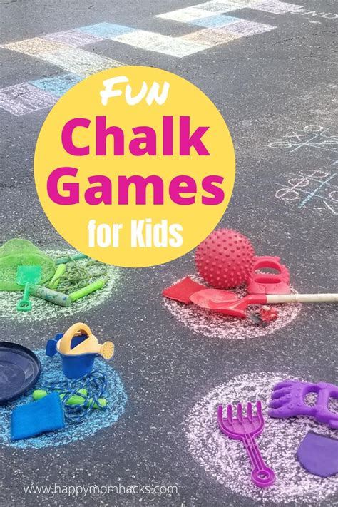 Fun Outdoor Sidewalk Chalk Games For Kids Happy Mom Hacks