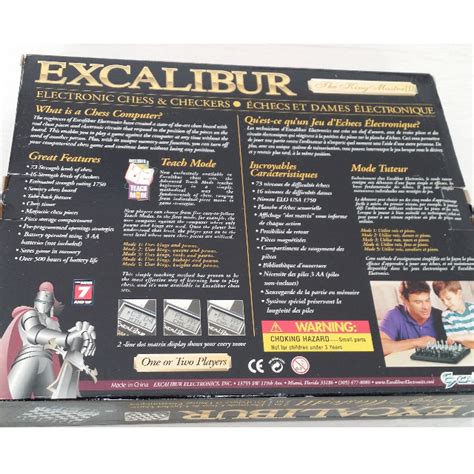 Excalibur King Master Iii Electronic Chess And Checker Game Hobbies