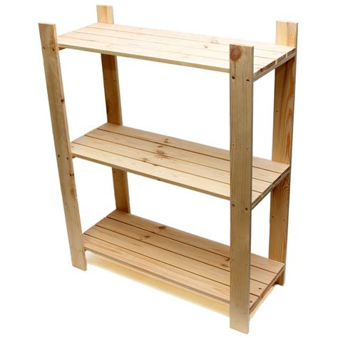 Shelves Shelf Unit Pine Shelves With 3 Wooden Shelves