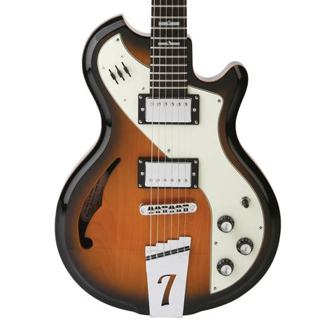 Disc Italia Mondial Deluxe Electric Guitar Sunburst With Gig Bag At Gear4music