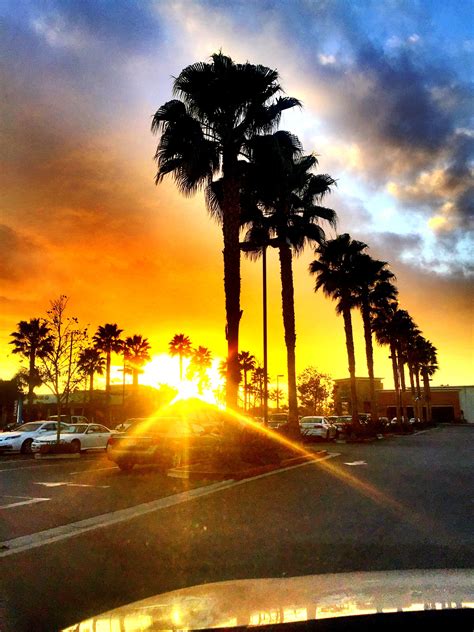 Post Rain Southern California Sunset Long Beach Ca California Sunset