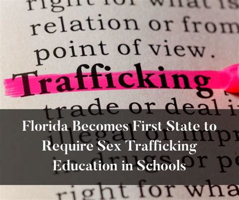 First State To Require Sex Trafficking Education In Schools